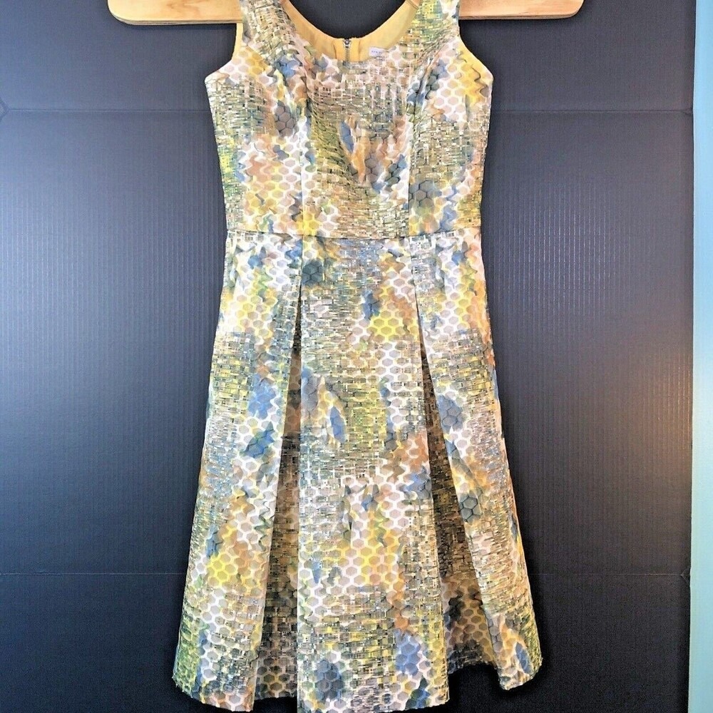 New York & Company Fit & Flare Dress Sleeveless‎ Pleated Party Dress [Size 0]
